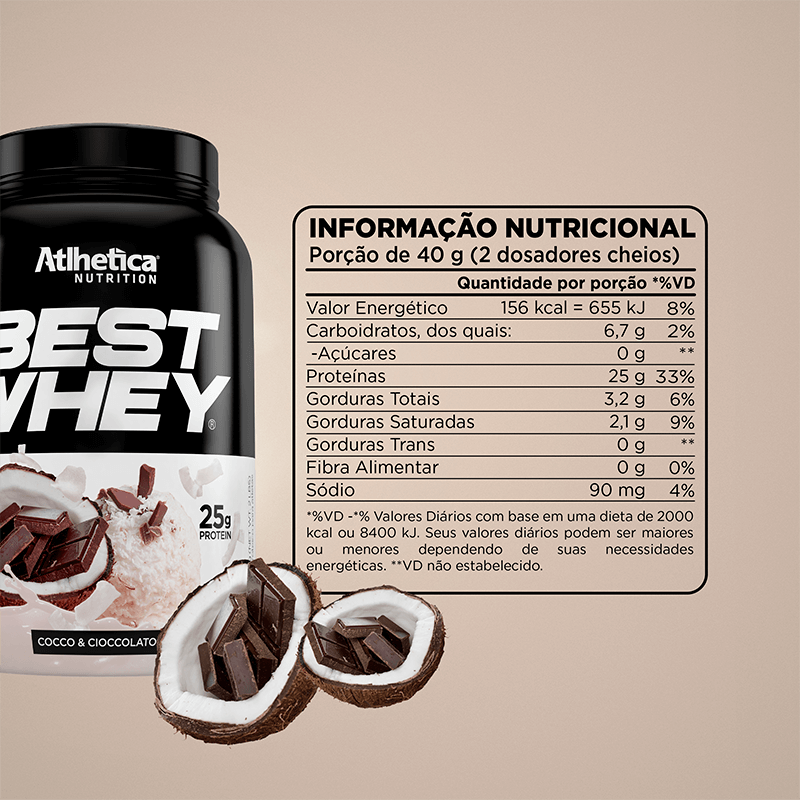PROTEÍNA BEST WHEY - 5 LIBRAS - COCO CHOCOLATE-1