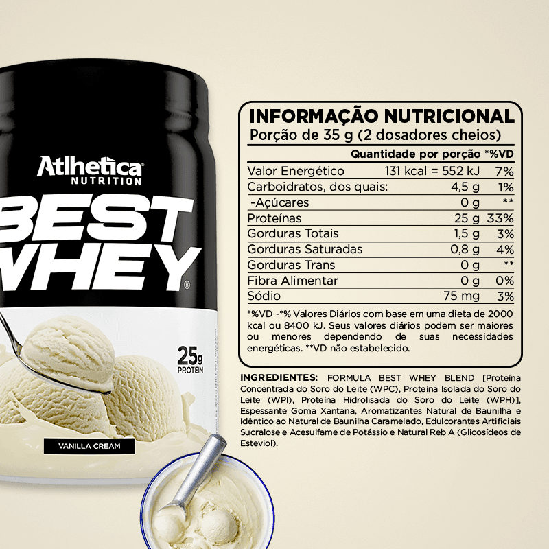 PROTEÍNA BEST WHEY - 2 LIBRAS - VAINILLA-1