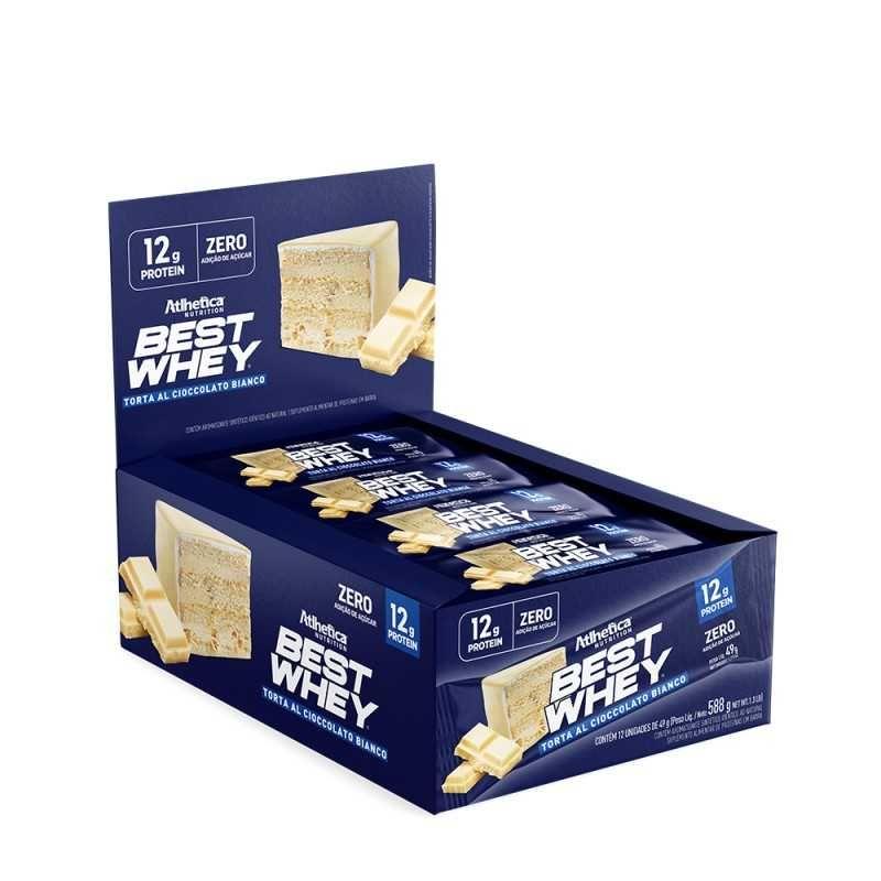 Barras de Proteína Best Whey 12G Atlhetica Nutrition Chocolate Blanco 12 un-0
