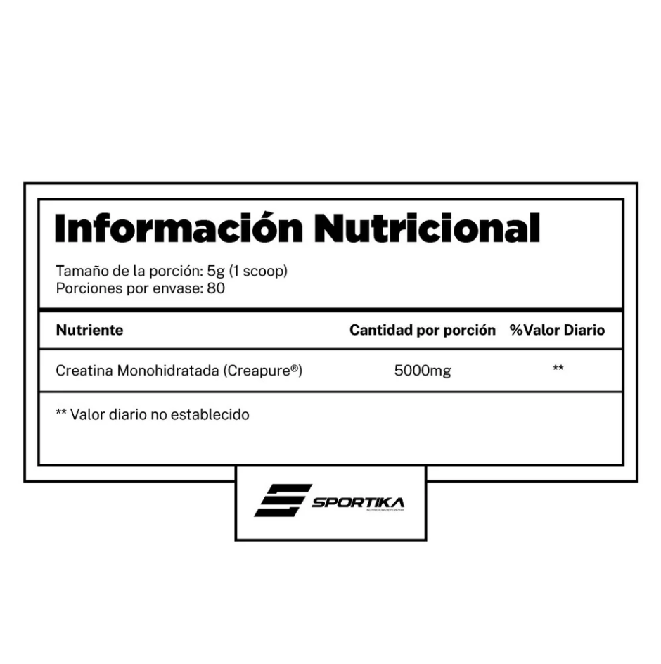 Creatina Monohidratada Creax Creapure 400g - Kiffer Labs - Sin Sabor-1
