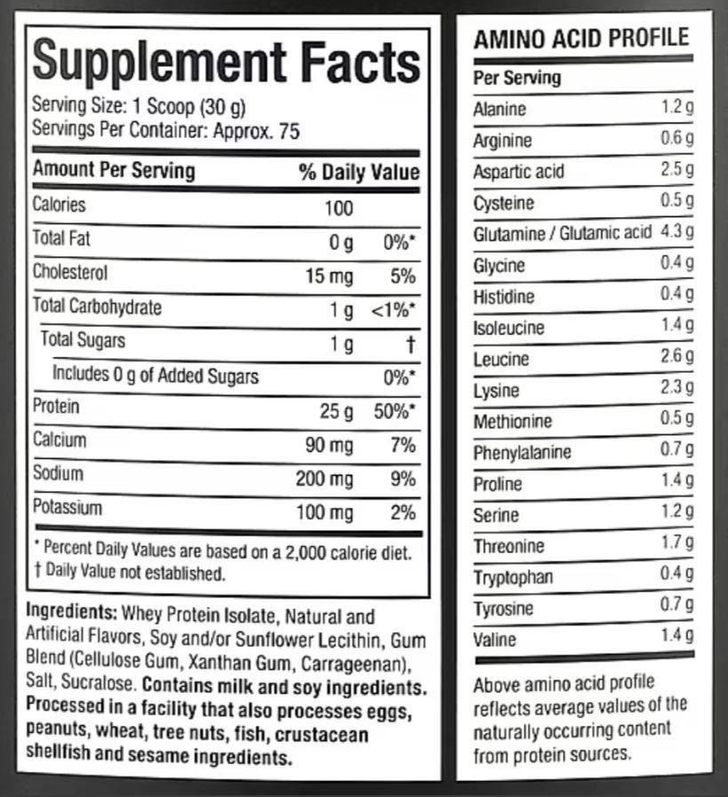 PROTEÍNA ISO WHEY - 5 LIBRAS - CHOCOLATE-1
