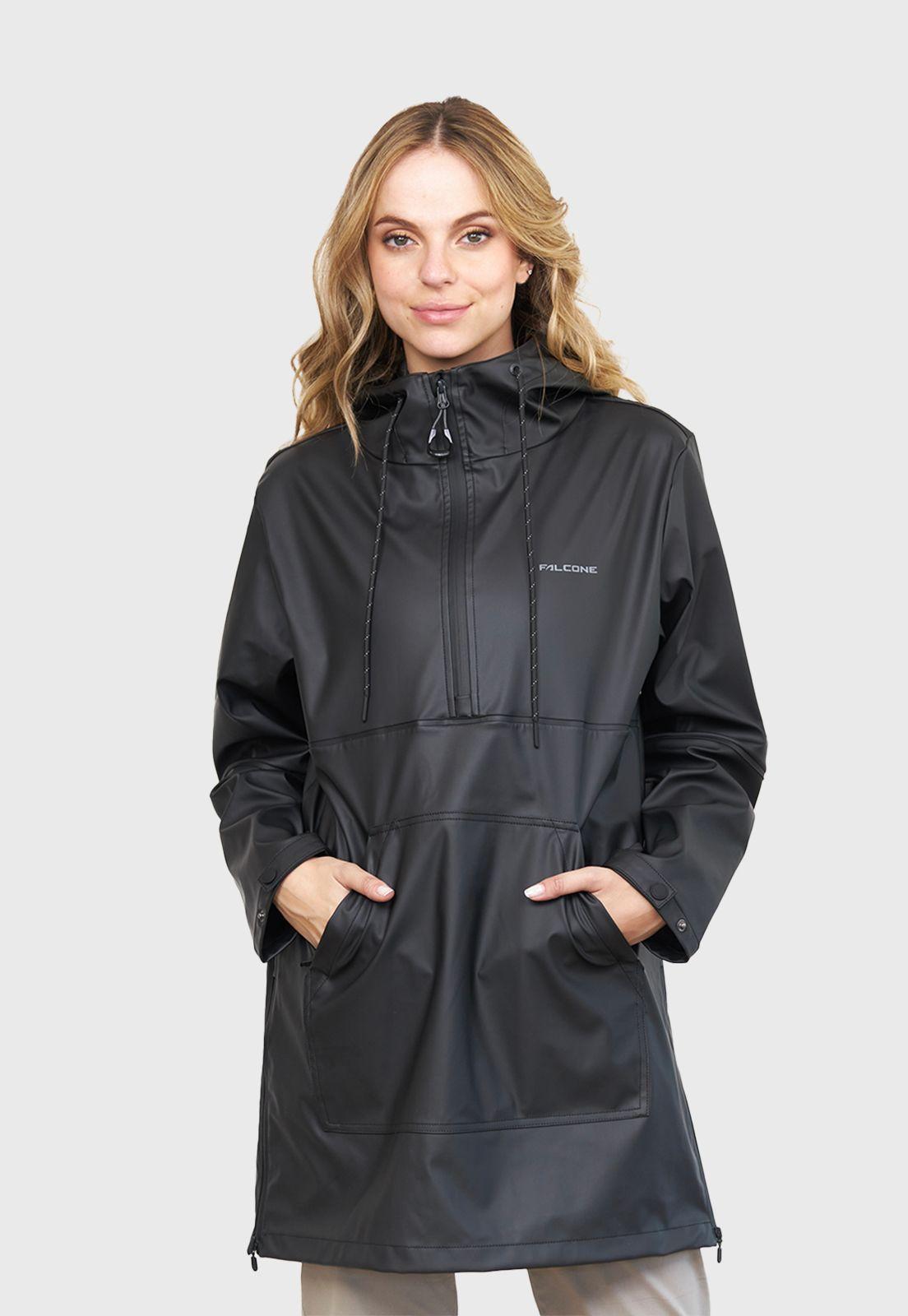 Chaqueta Impermeable Walking Patrol Mujer Black Falcone-0