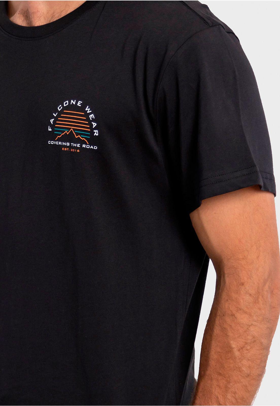 Polera Orgánica Horizon View Negro Falcone-3