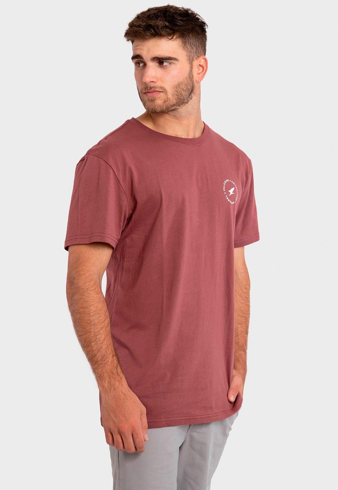 Polera Orgánica Adventure Apparel Burdeo Falcone-1