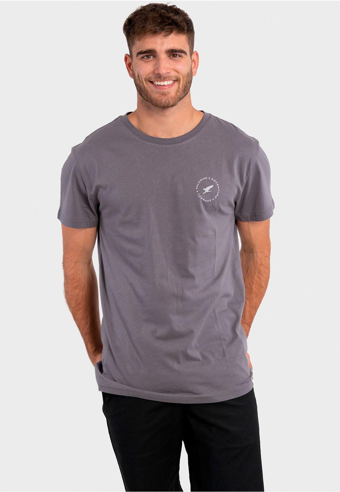 Polera Orgánica Adventure Apparel Gris Falcone-0