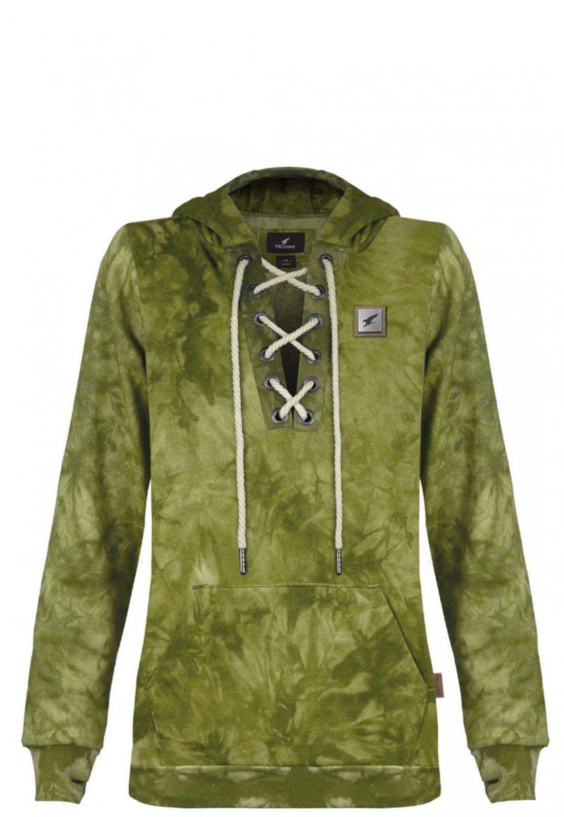 Polerón Mujer Tie-Dye All Day Verde Falcone-4