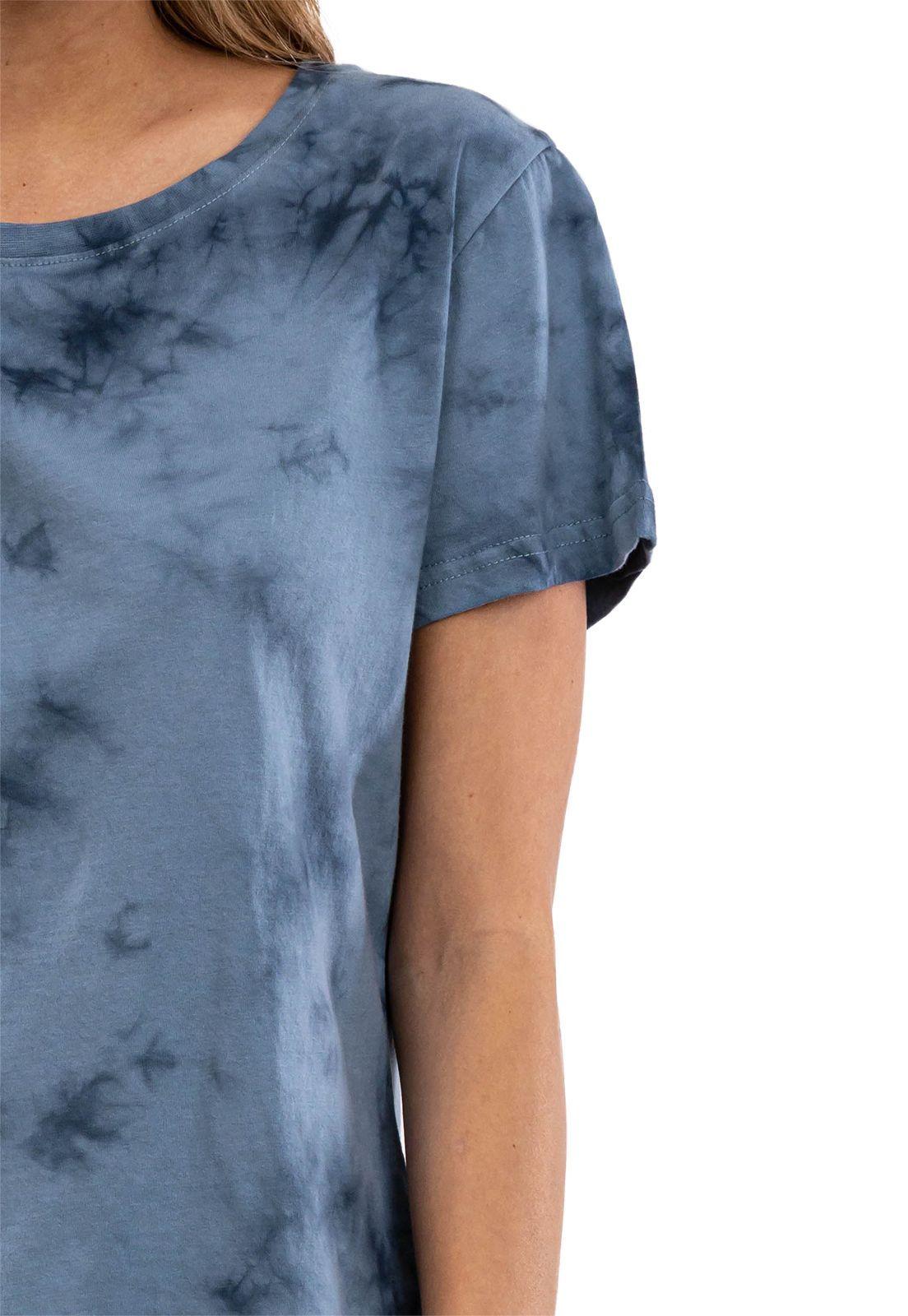 Polera Orgánica Tie-Dye Azul Falcone -3