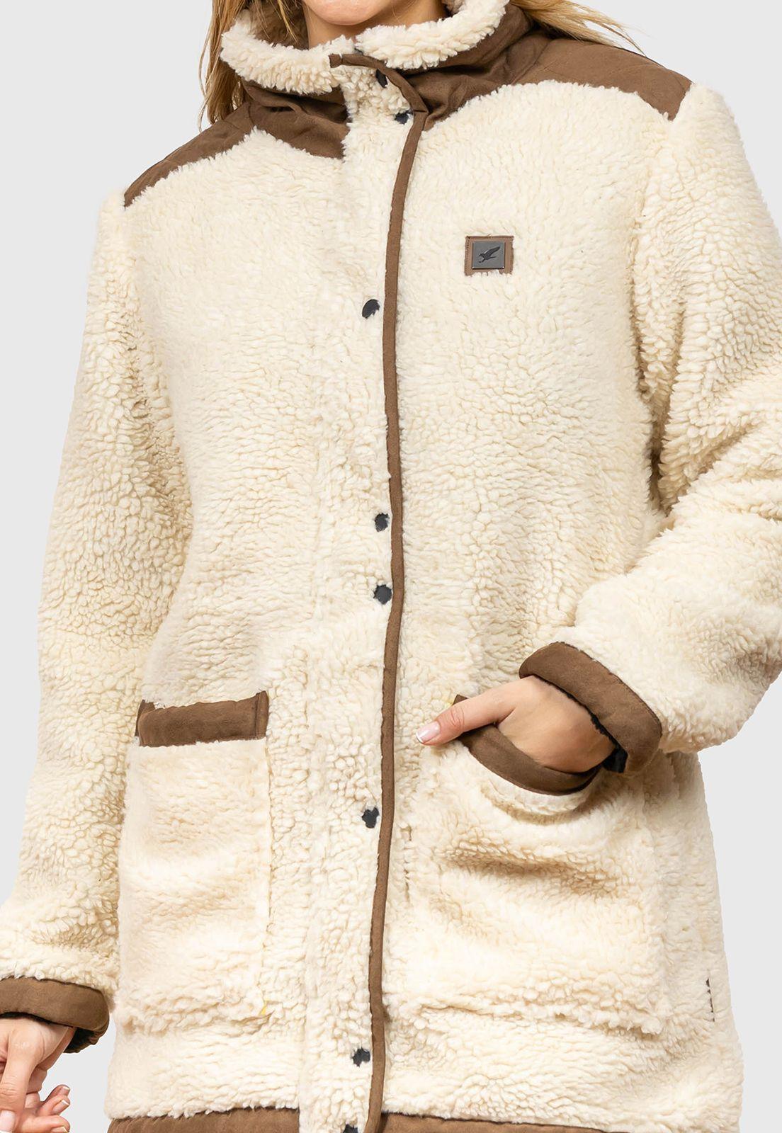 Abrigo Chiporro Coldless Beige Mujer  V2 Falcone-4