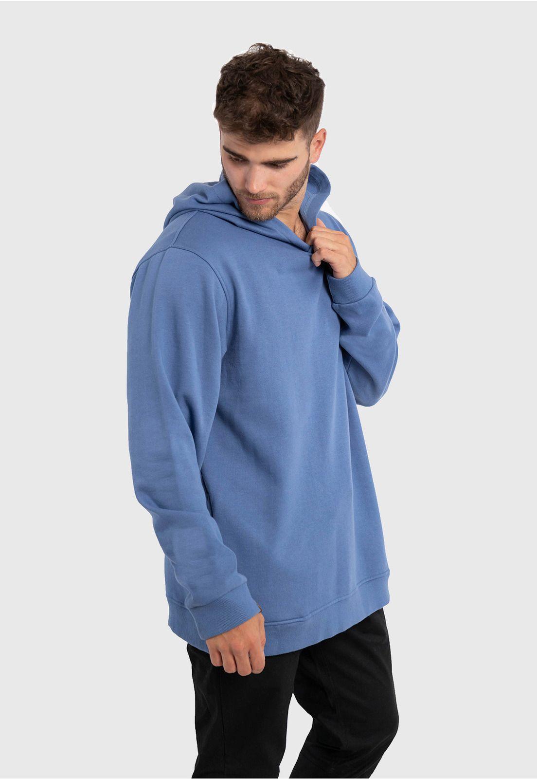 Polerón Washed Snap Azul Falcone-2