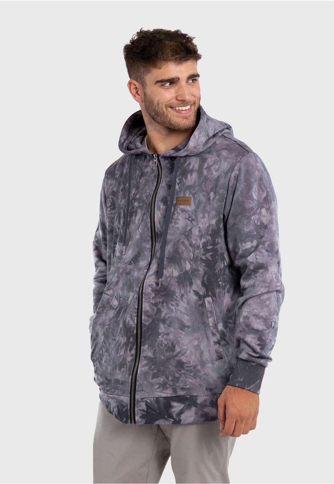 Polerón Tie-Dye Wild Gris Falcone  -1