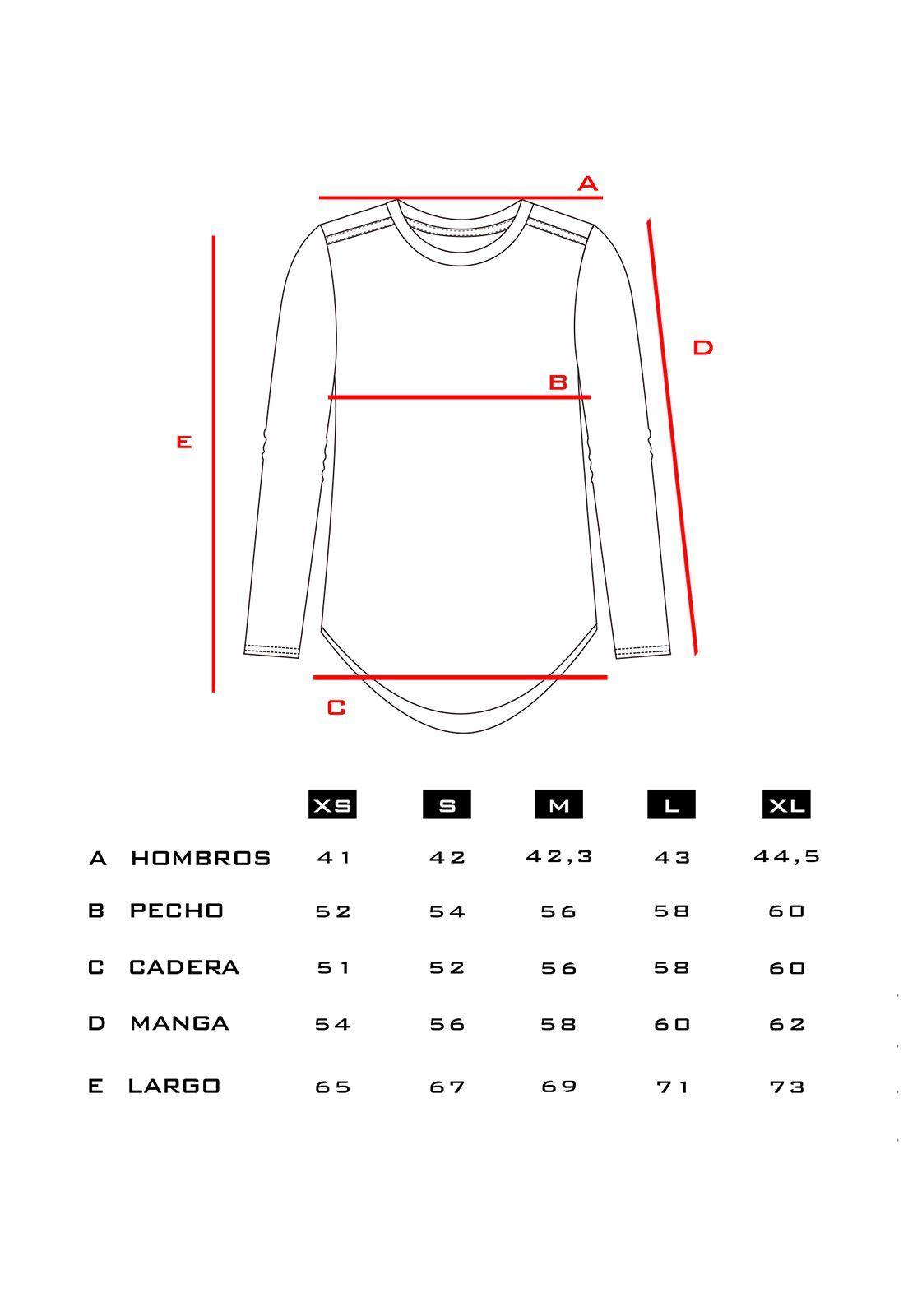 Polera Orgánica M/L Curve-hem Caida Circular Negro Falcone -3
