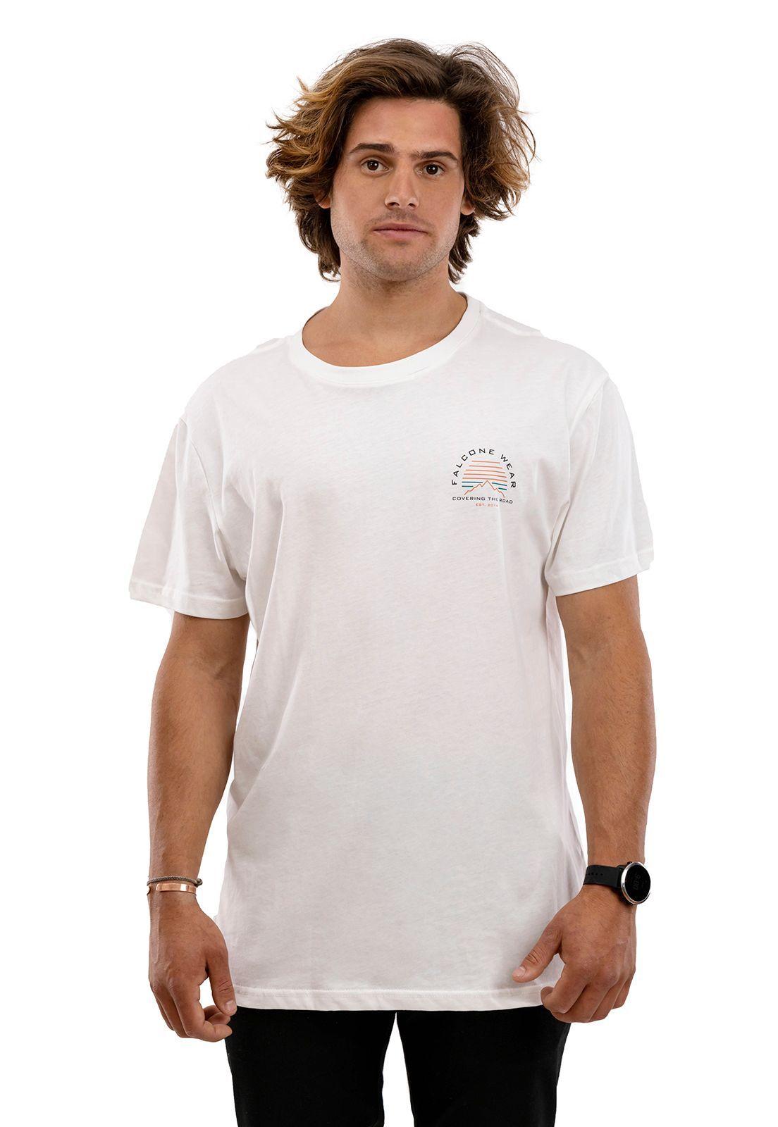 Polera Orgánica Horizon View Blanco Falcone-0