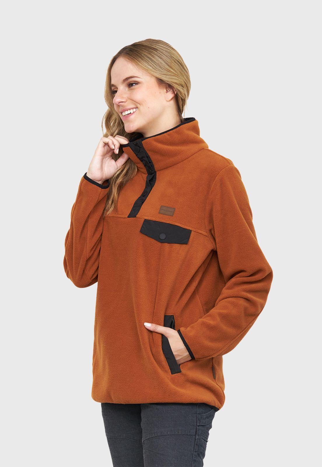 Polerón Polar Journey Naranjo Mujer Falcone-3