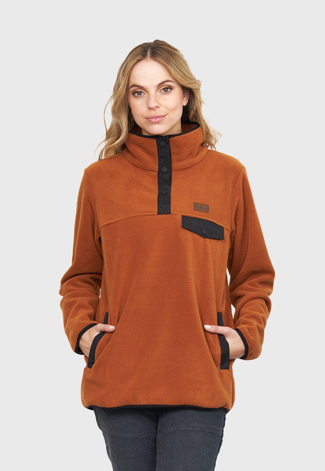 Polerón Polar Journey Naranjo Mujer Falcone-0