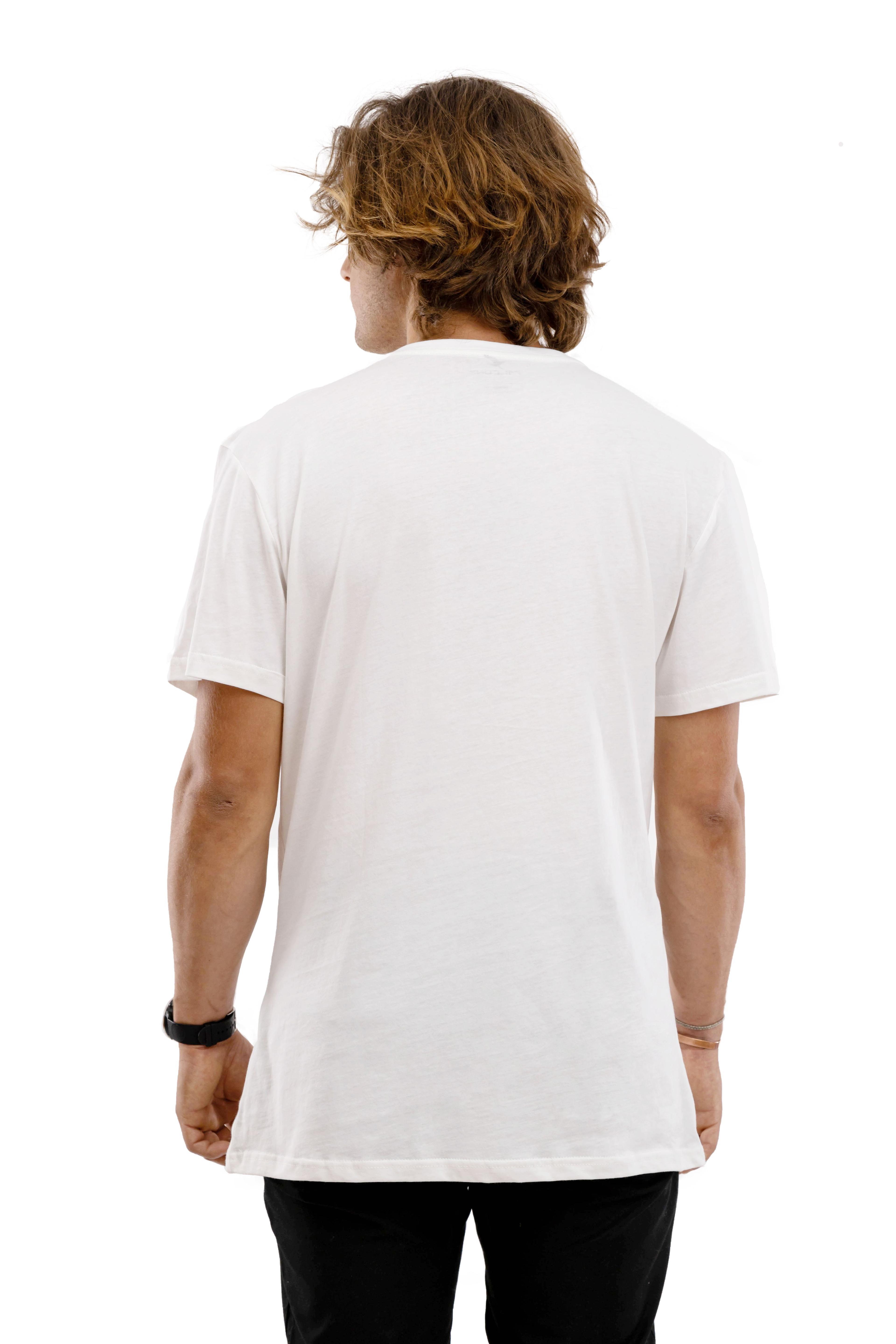 Polera Orgánica Logo Rectangular Blanco Falcone-2