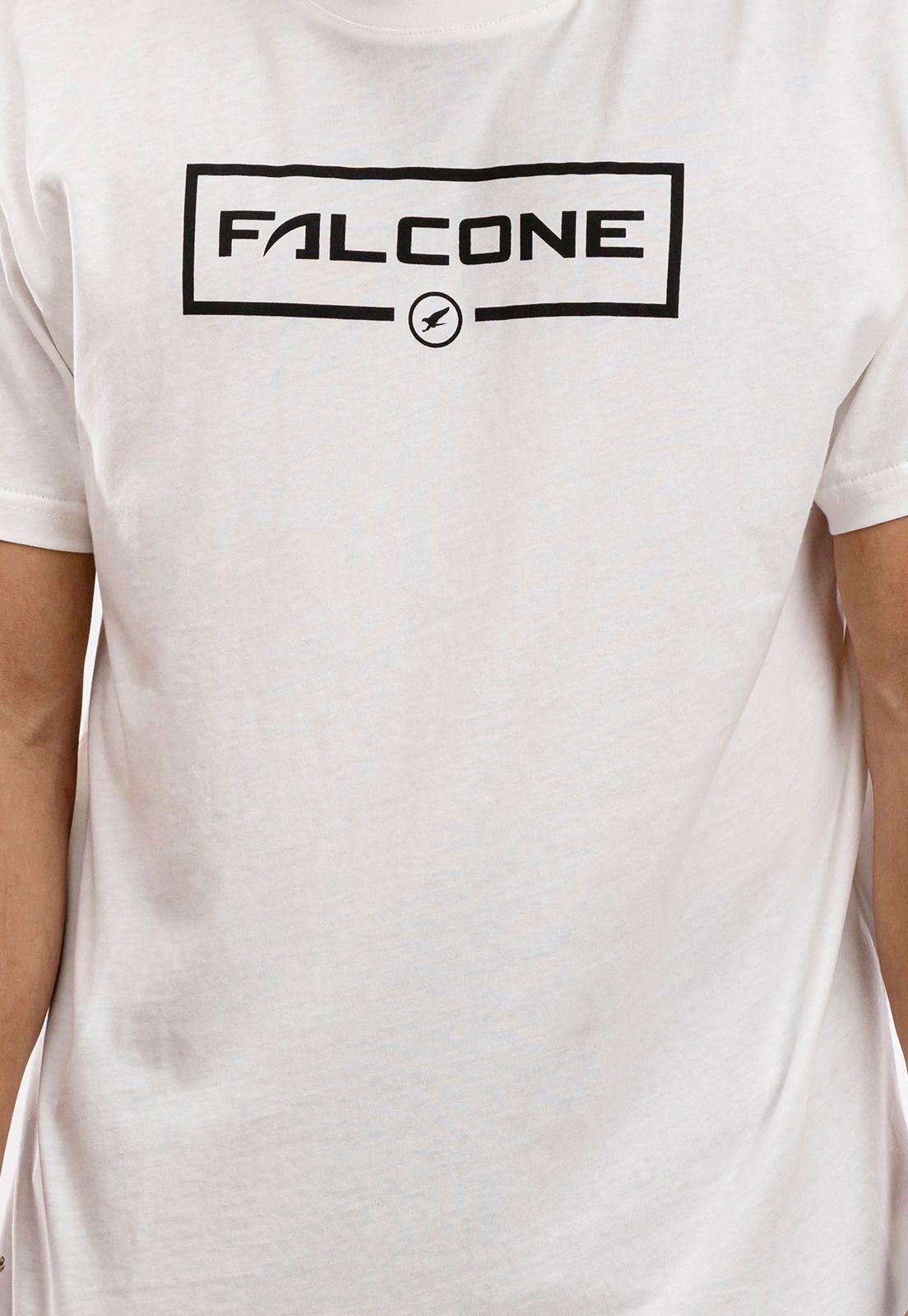 Polera Orgánica Logo Rectangular Blanco Falcone-3