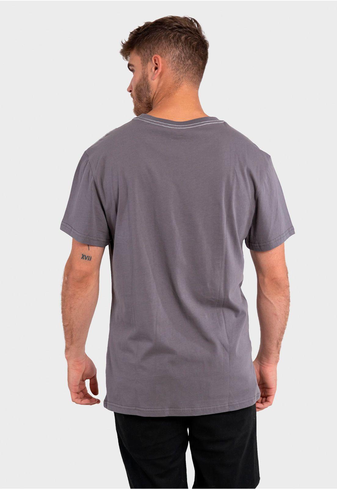 Polera Orgánica con Bolsillo Gris Falcone-1