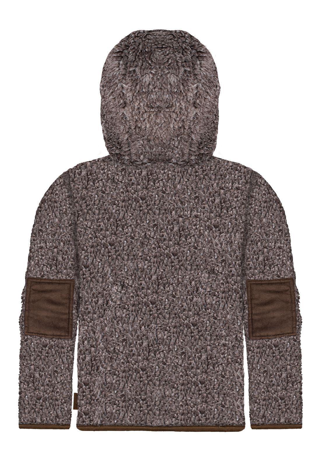 Chaqueta Chiporro Clásica Café Niño Falcone-1