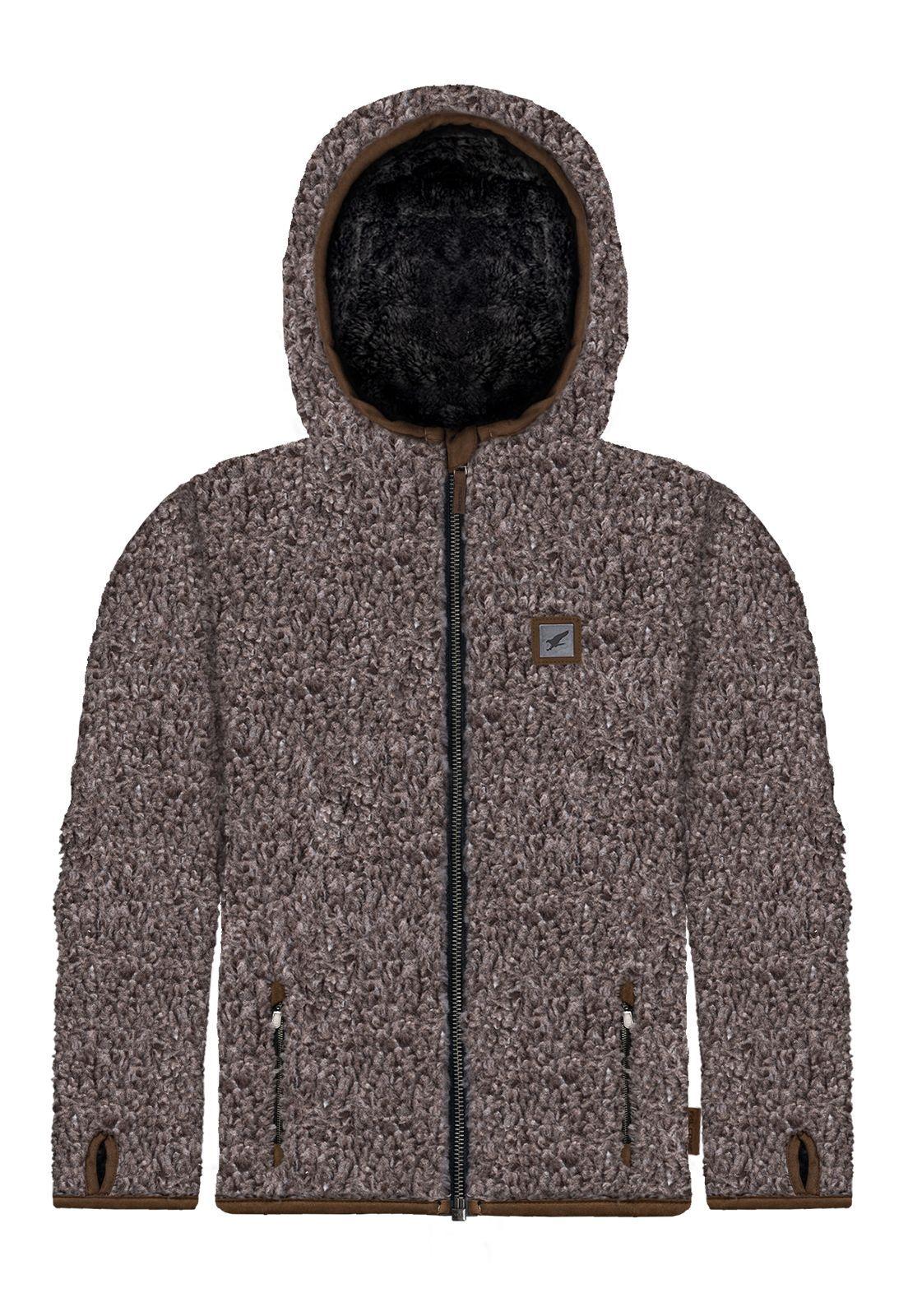 Chaqueta Chiporro Clásica Café Niño Falcone-0