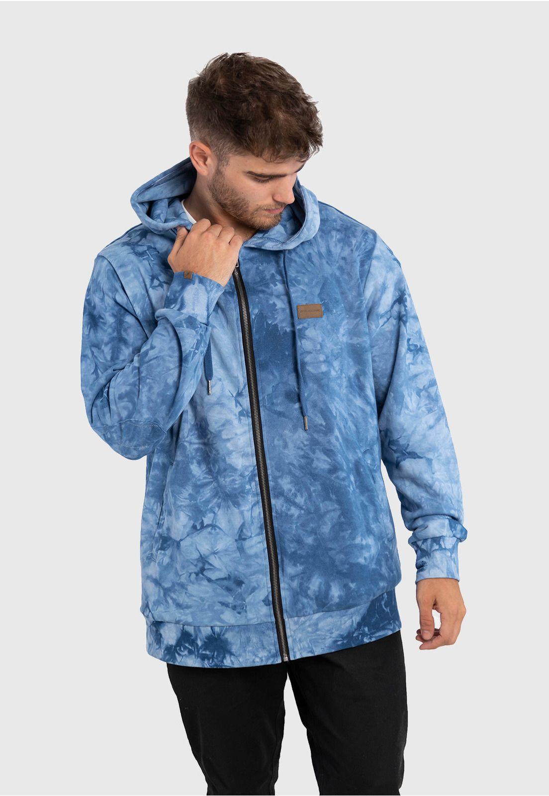 Polerón Tie-Dye Wild Azul Falcone  -1