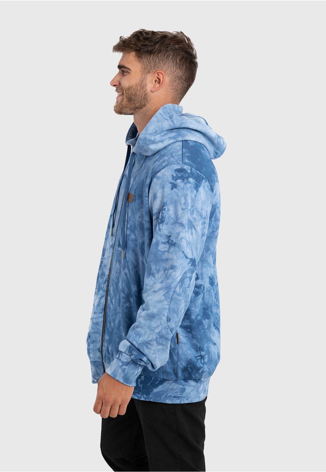 Polerón Tie-Dye Wild Azul Falcone  -2