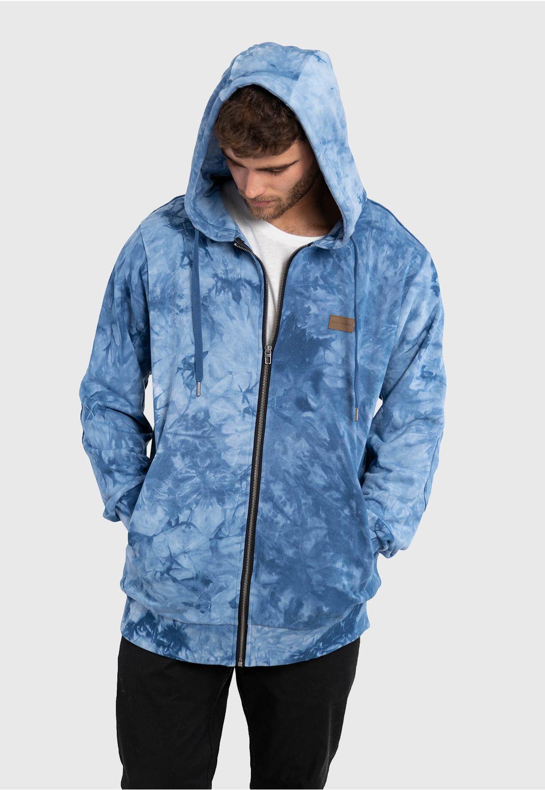 Polerón Tie-Dye Wild Azul Falcone  -3