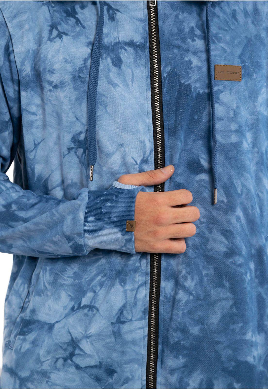 Polerón Tie-Dye Wild Azul Falcone  -5