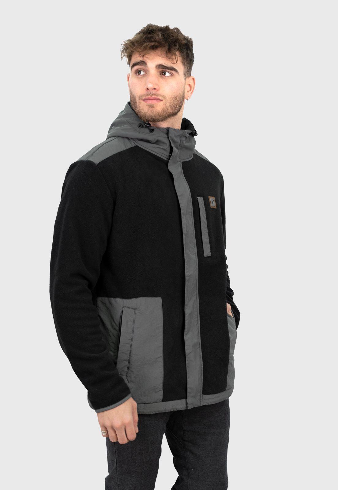 Chaqueta Polar Journey Black Hombre Falcone-1