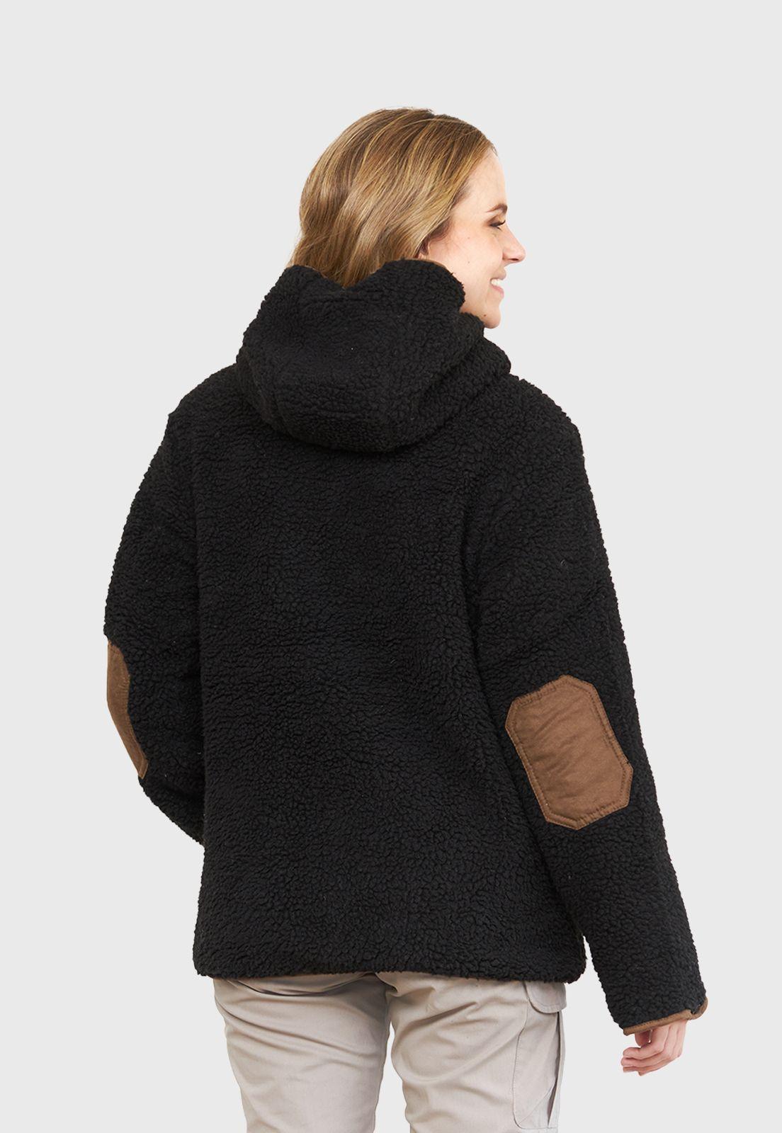 Chaqueta Chiporro Clásica Negro Liso Mujer.-2