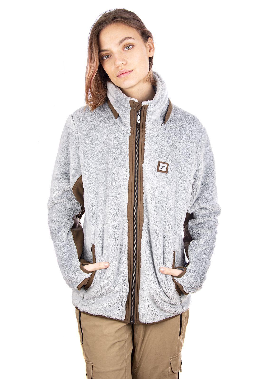 Chaqueta Mujer Chiporro Shaggy Lander Gris Plata-2