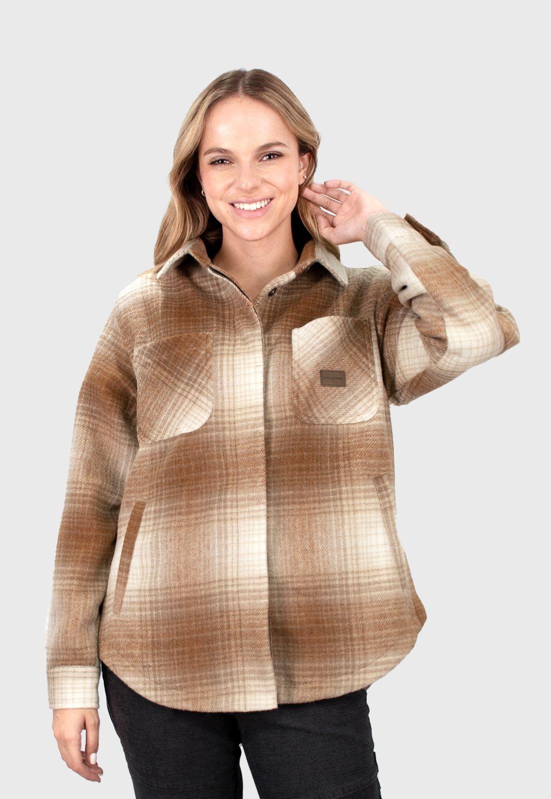 Sobrecamisa Backcountry Beige Mujer falcone.-3