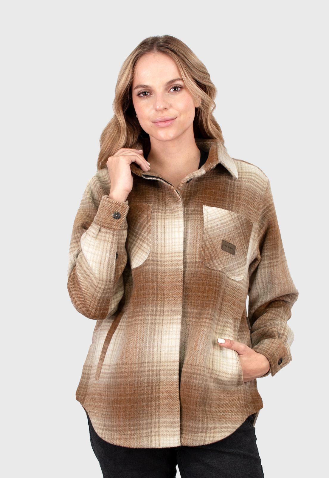 Sobrecamisa Backcountry Beige Mujer falcone.-0