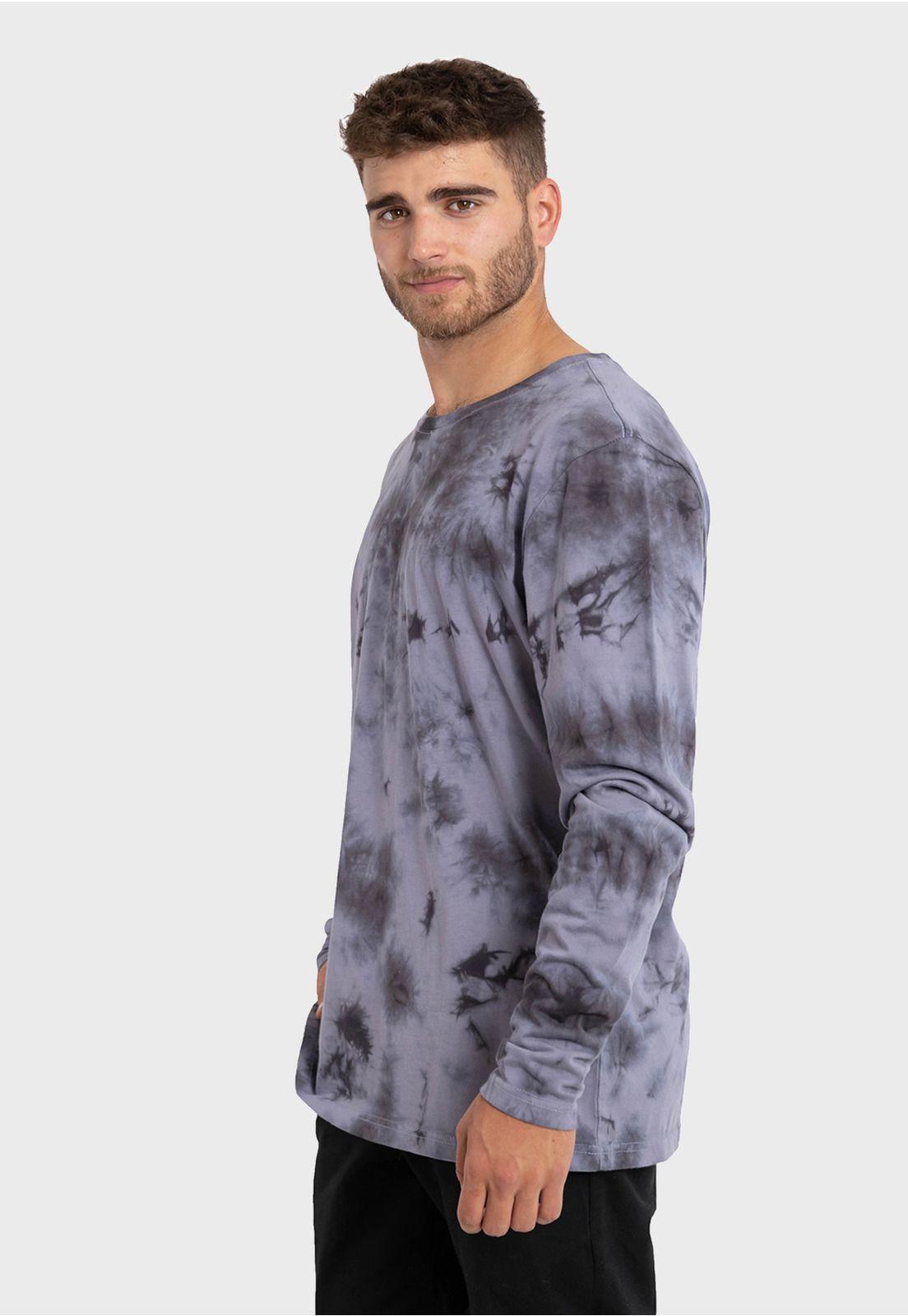 Polera Orgánica M/L Tie Dye Negro Falcone-3