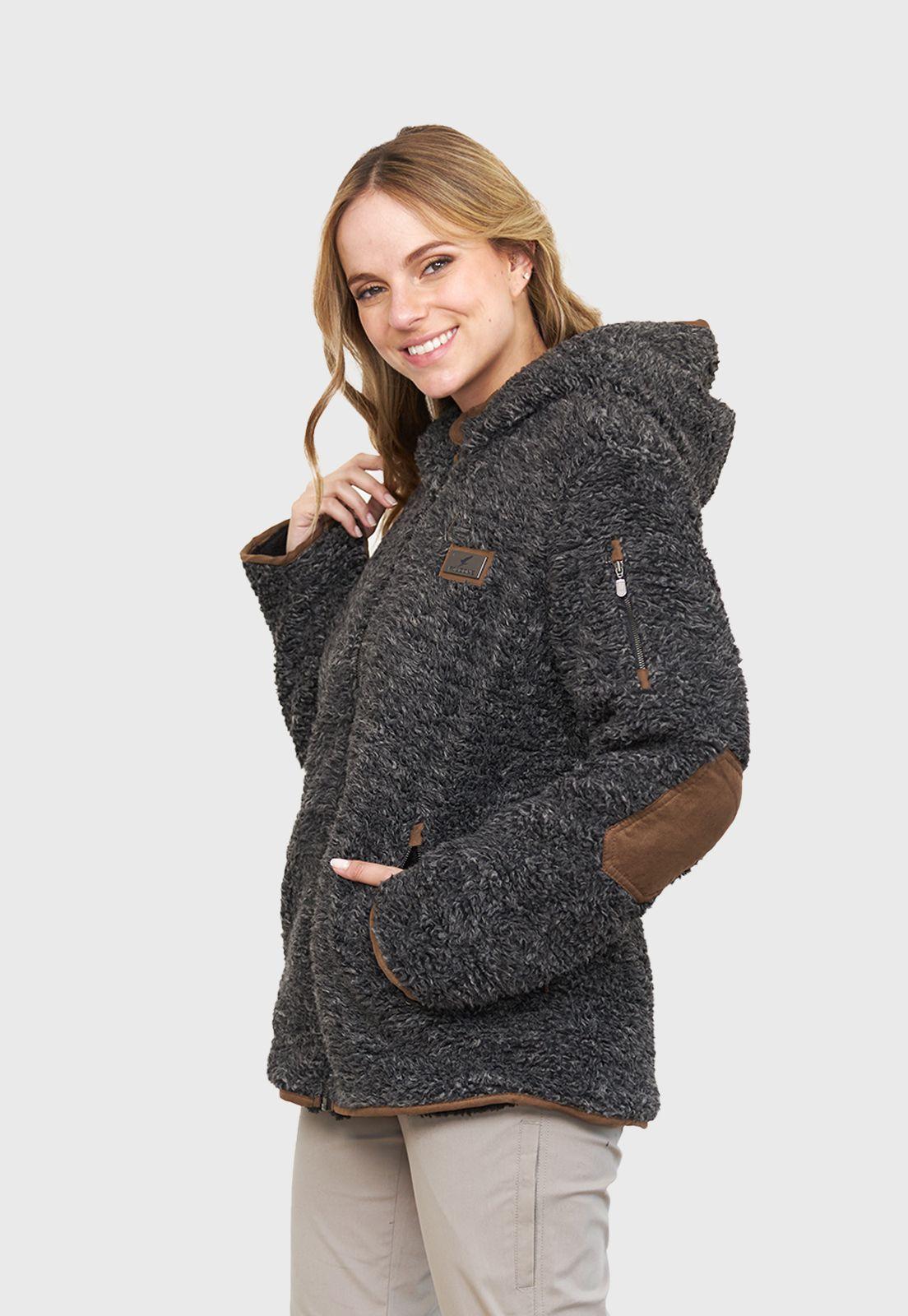 Chaqueta Chiporro Clásica Negro Melange Mujer-2