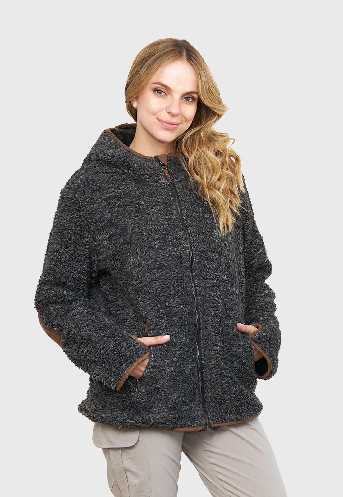 Chaqueta Chiporro Clásica Negro Melange Mujer-0