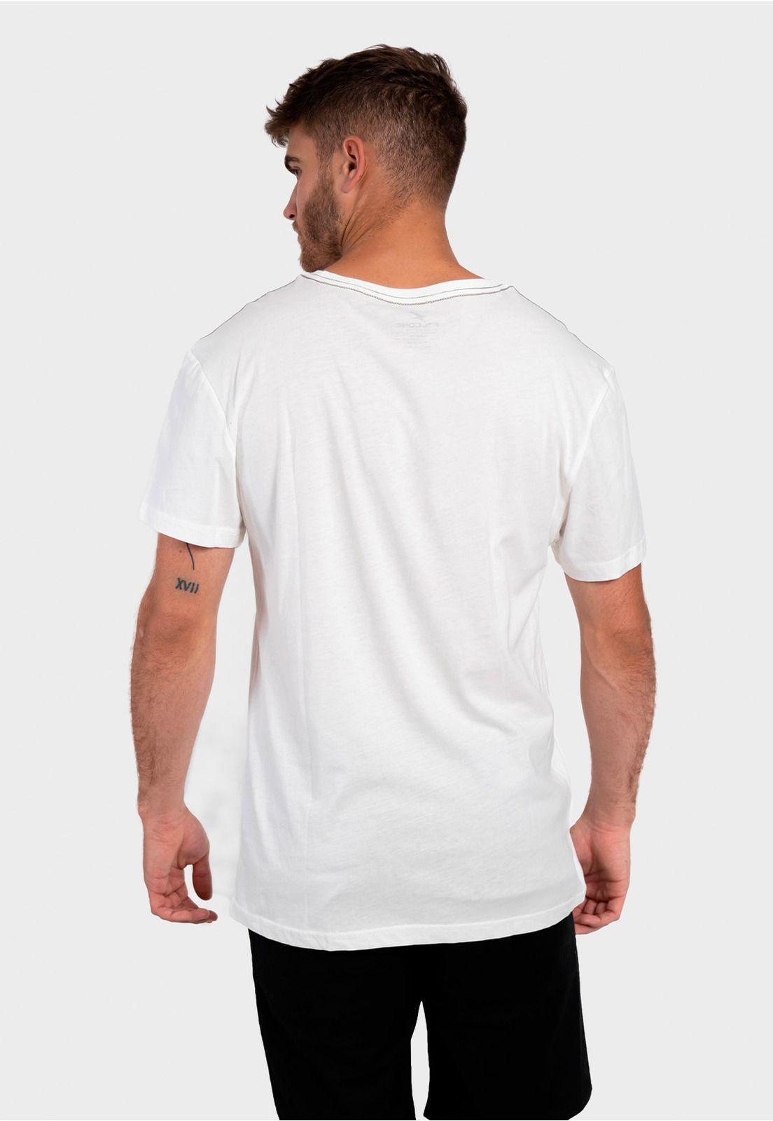 Polera Orgánica con Bolsillo Blanco Falcone-2
