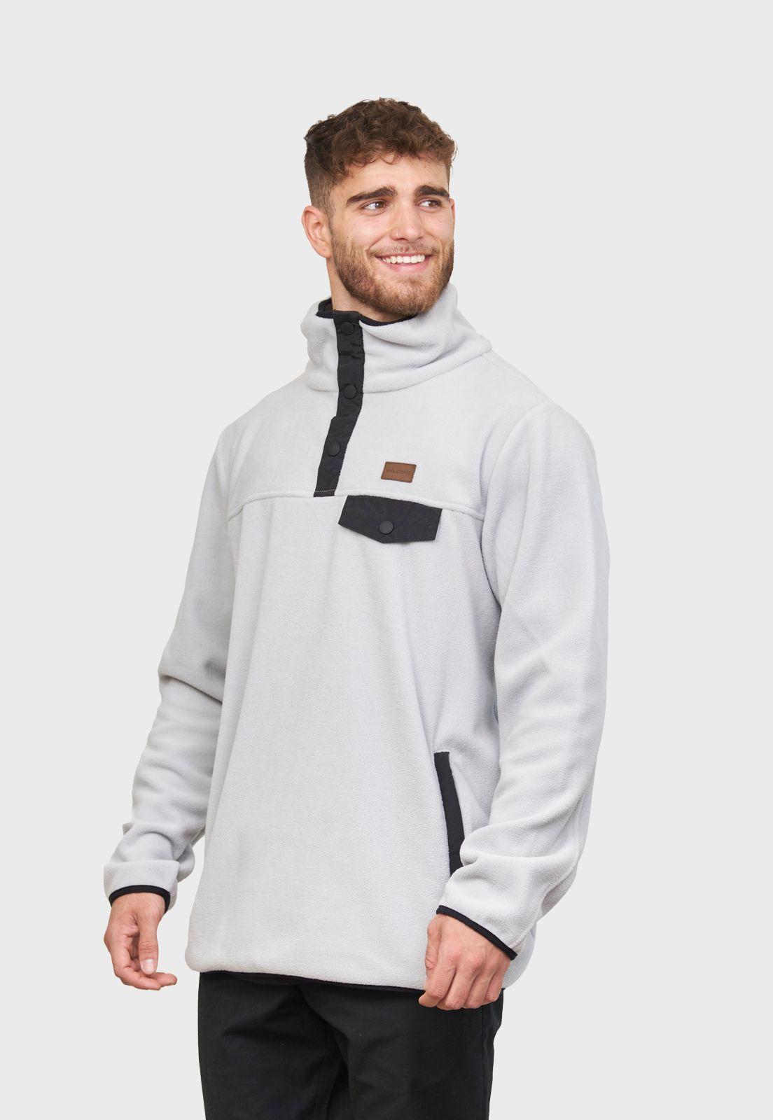 Polerón Polar Journey Hombre Gris Claro Falcone-3