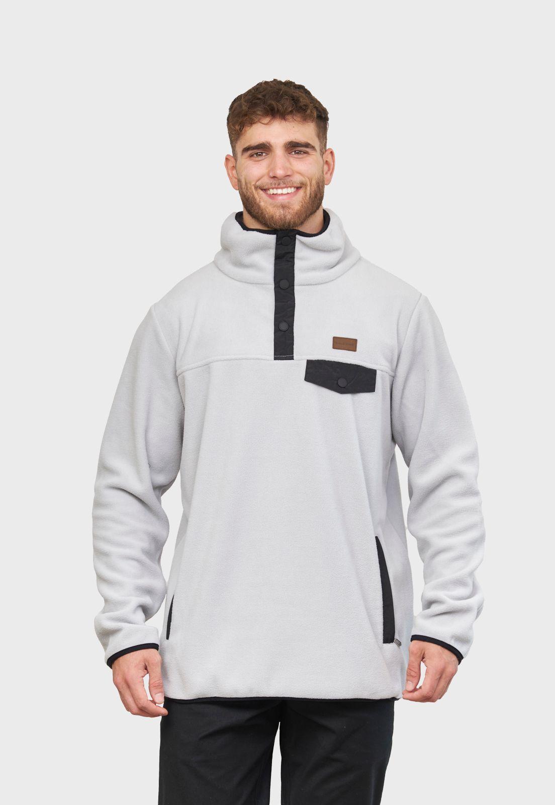 Polerón Polar Journey Hombre Gris Claro Falcone-0