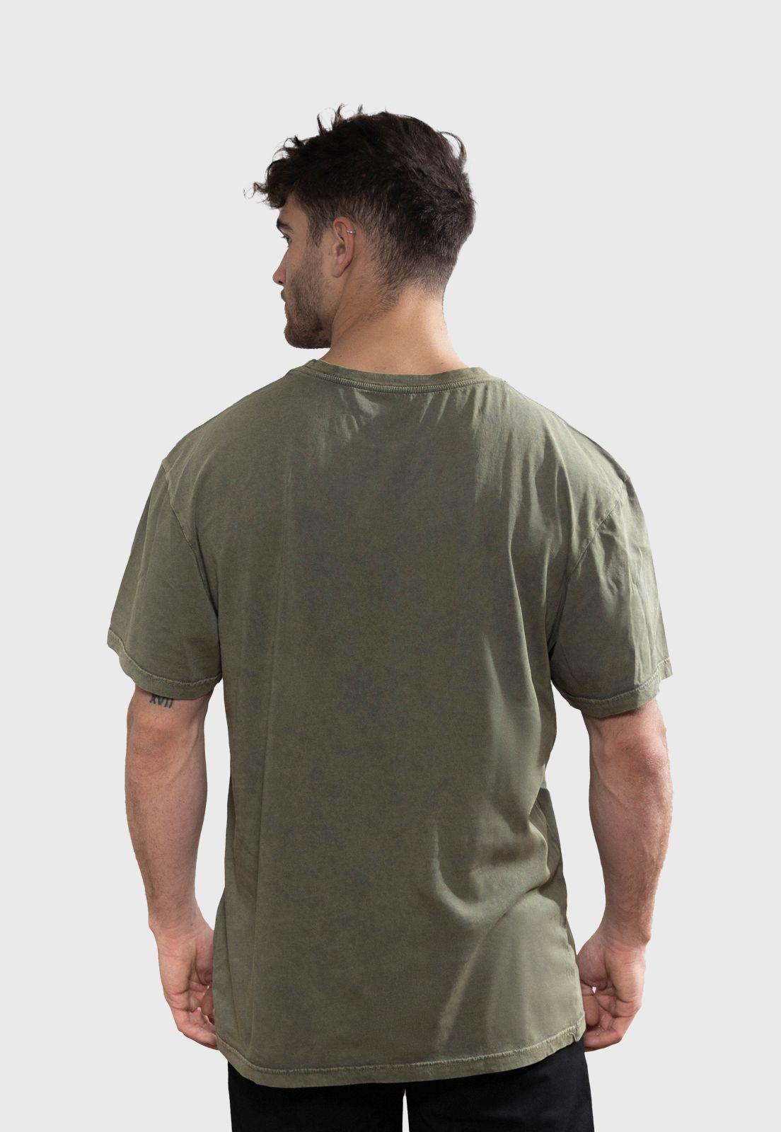 Polera Orgánica Rectangular Verde Logo V2 Falcone -2