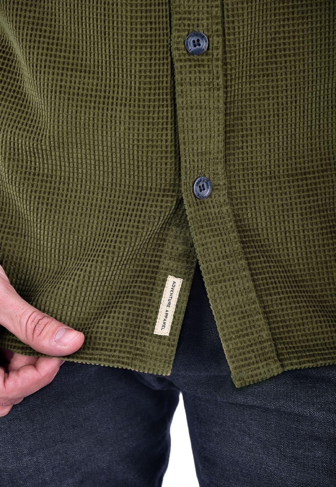 Camisa Corduroy Forestman Verde Musgo Falcone-3