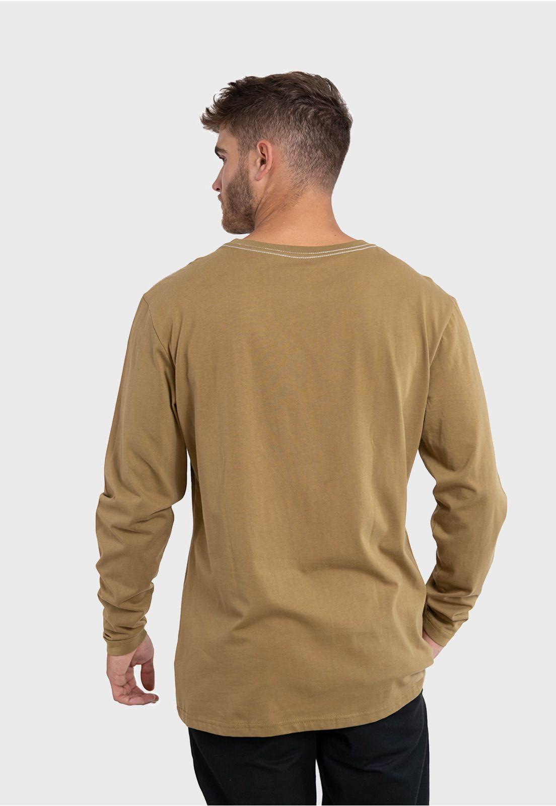 Polera Orgánica M/L C/Bolsillo Verde Falcone-2