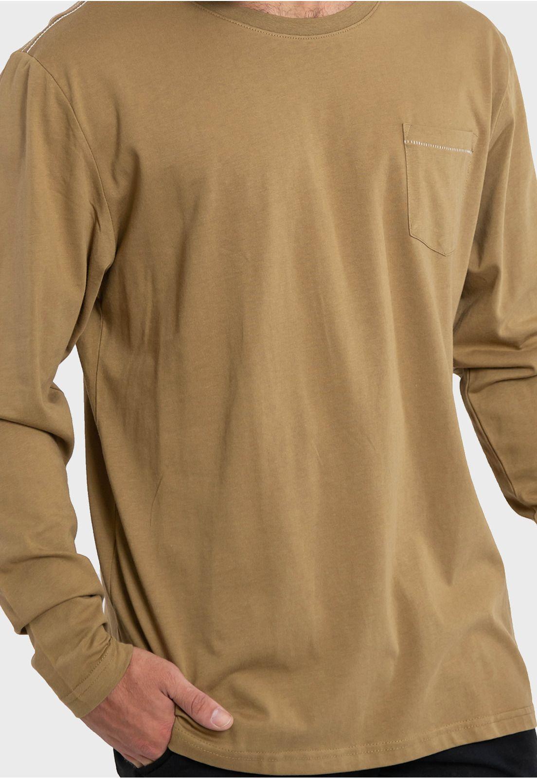 Polera Orgánica M/L C/Bolsillo Verde Falcone-4