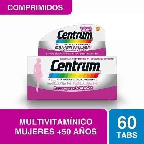 Centrum Silver Mujer Multivitamínico Multimineral x 60 Comprimidos Recubiertos-0