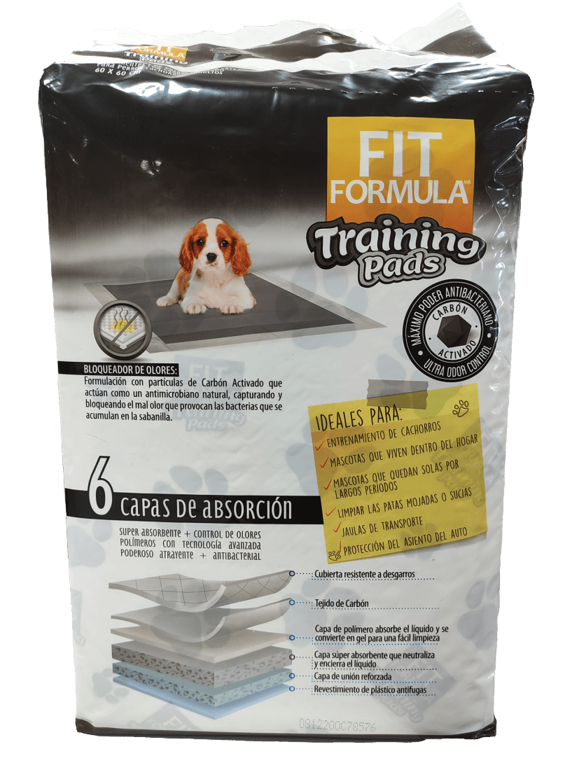 Sabanillas Fit Formula Carbón Cachorros 60x60 Cm 10 Unidades-1