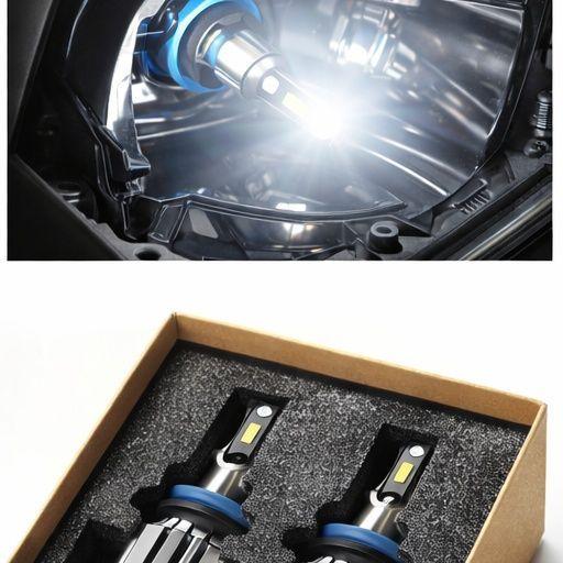 Ampolleta LED H11 12V Kit 2 Unidades Luz Blanca Alta Potencia-2
