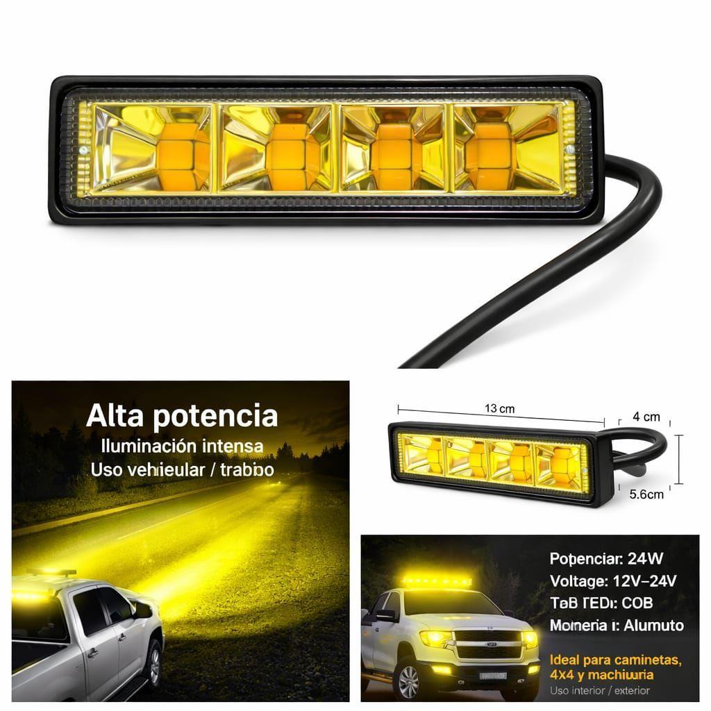Foco LED Amarillo Flash 11W Bivolt 150 mm Alta Luminosidad-2
