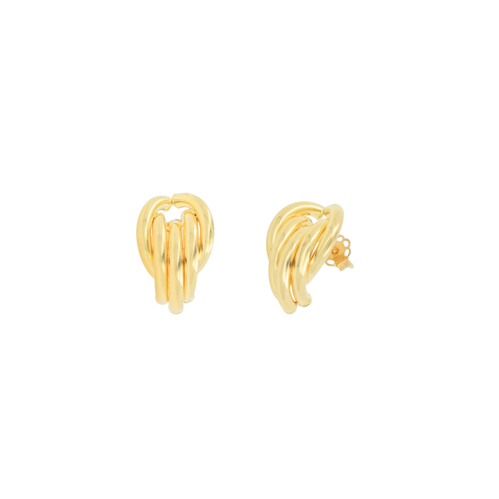Aro Diseño Tubos 18K -0