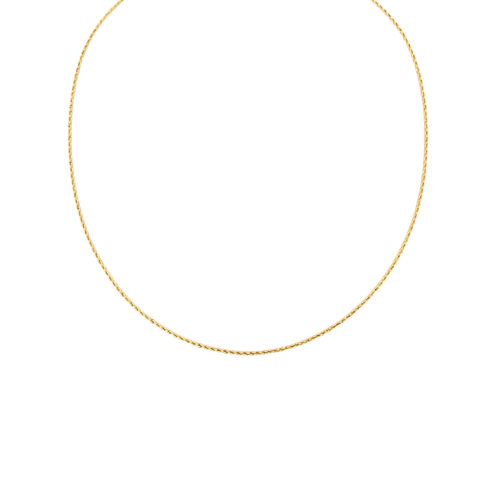 Cadena Turbillón 50cm 18K-0