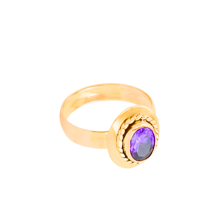 Anillo Amatista 18K-1