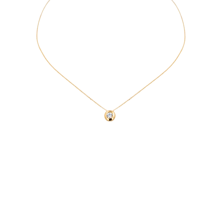Collar Punto de Luz 18K -0